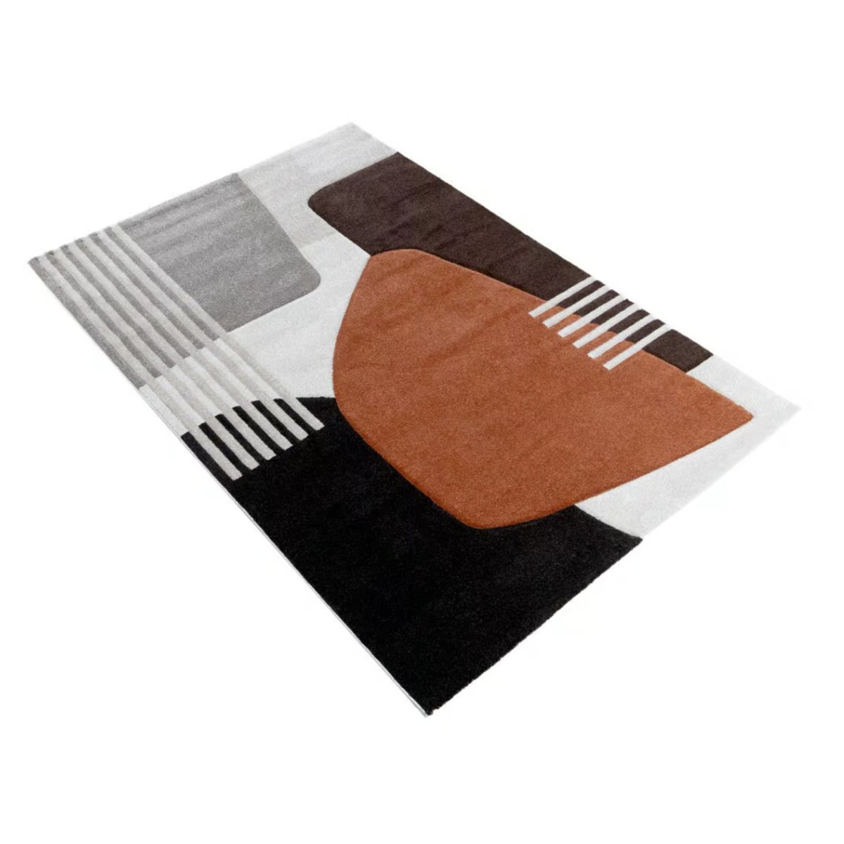 Tapis moderne tissé plat IOWA orange, NOVATREND