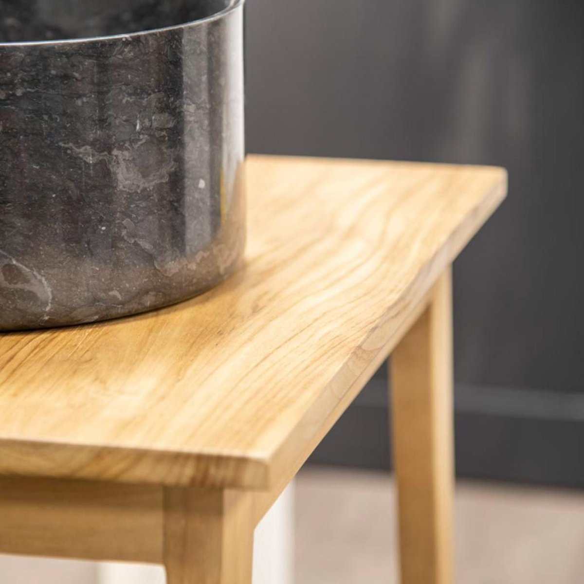 Meuble en teck rectangle 70 SCANDINAVE naturel, WANDA COLLECTION