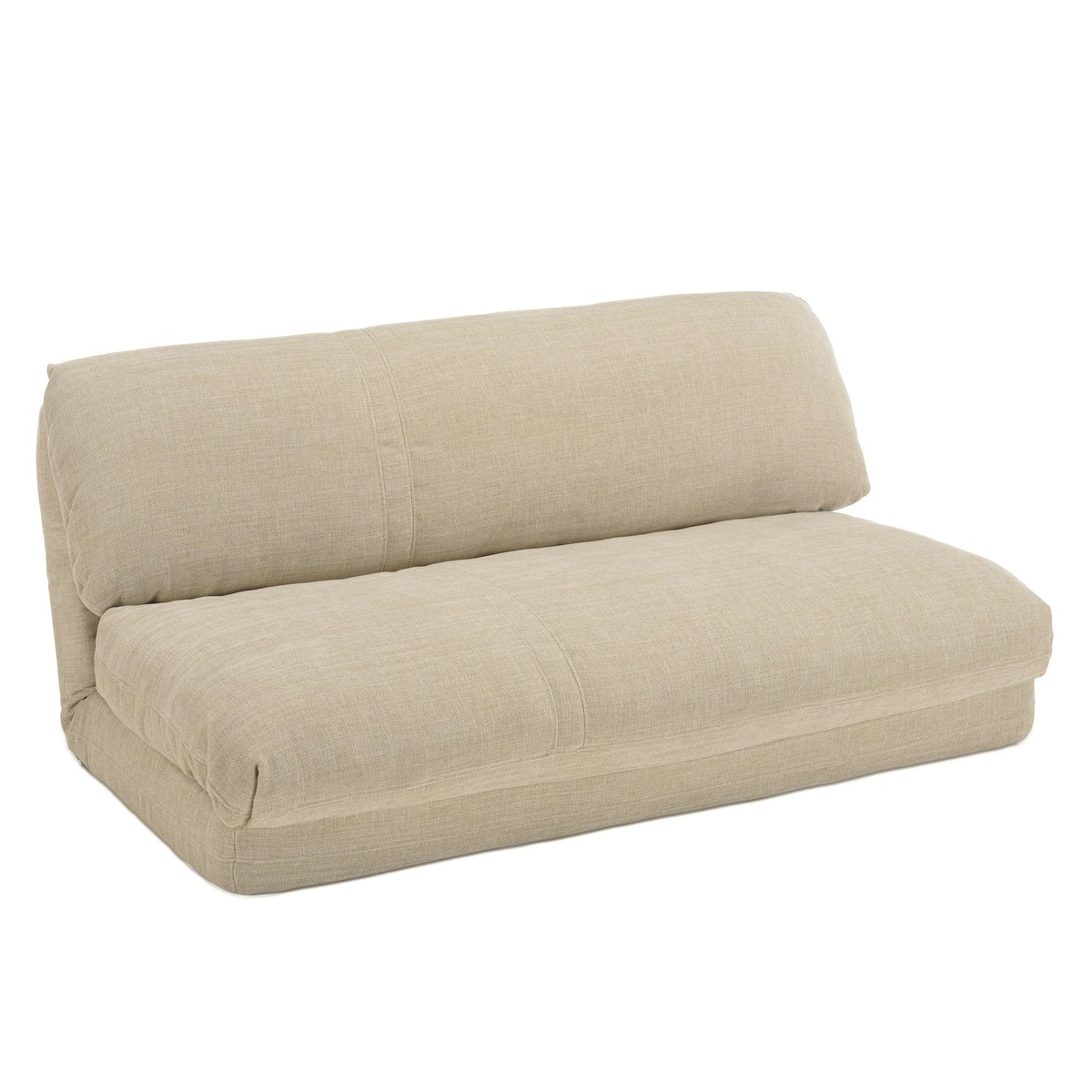 Chauffeuse 2 places convertible en tissu ASTORI beige, PIER IMPORT