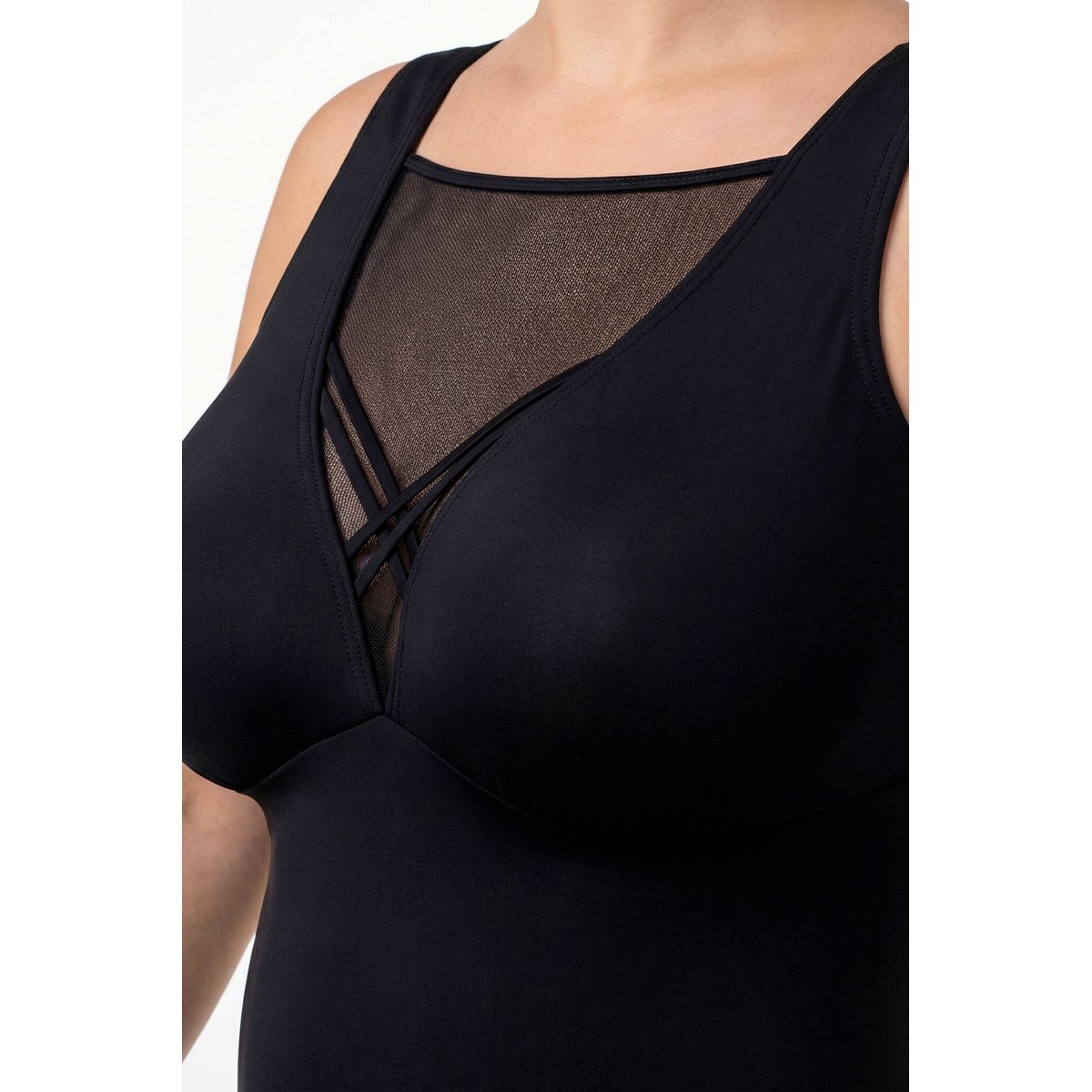 Maillot de bain avec bonnets souples noir, ULLA POPKEN