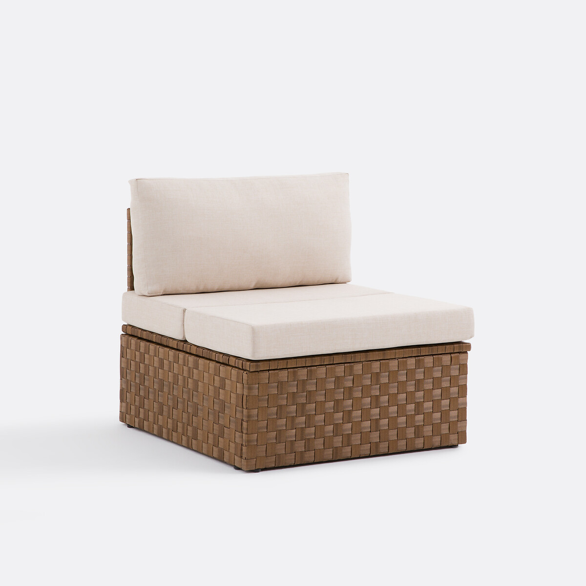 Fauteuil de jardin, en résine tressée, ALZÉNA brun, LA REDOUTE INTERIEURS