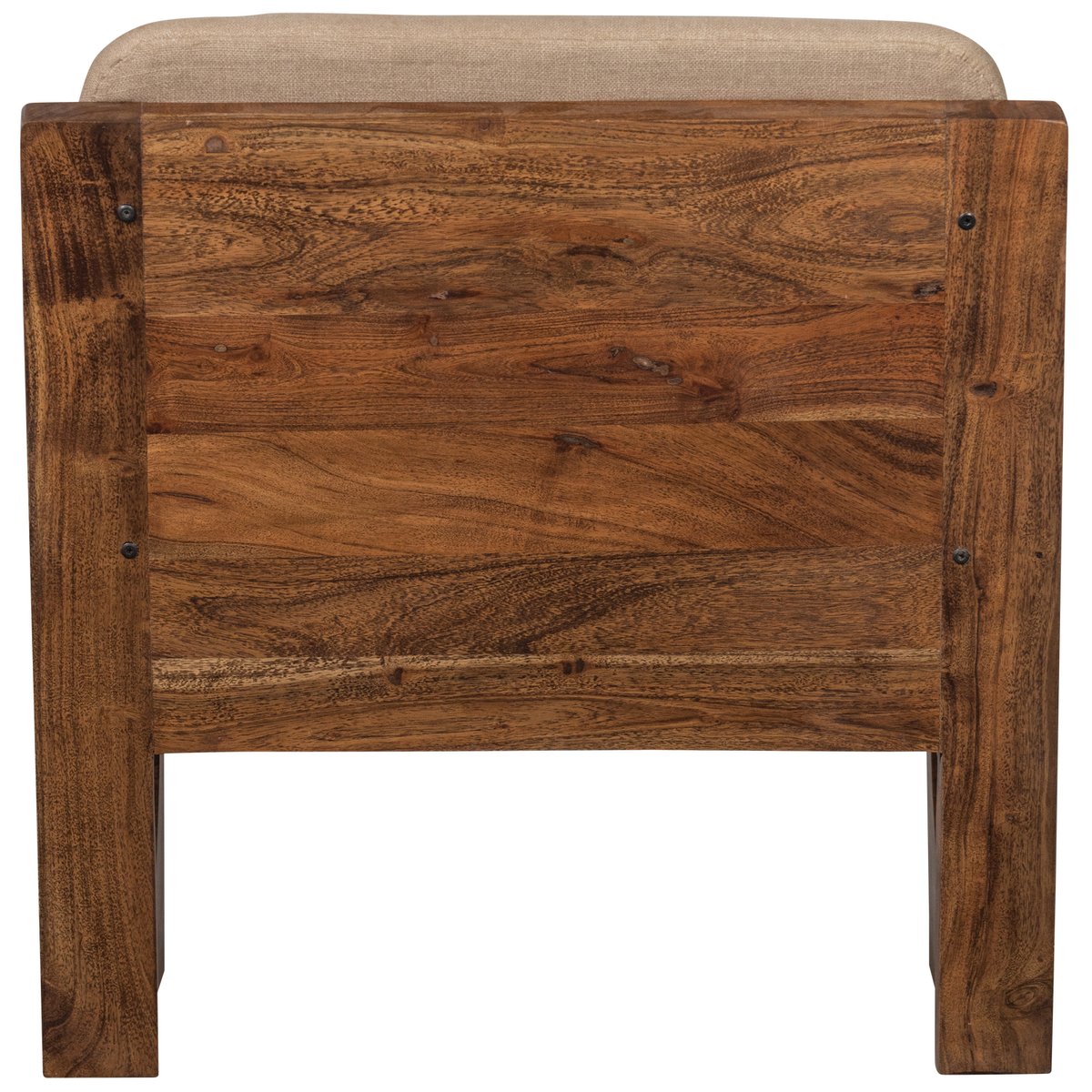 Fauteuil en bouclé et bois OPULENT beige, WOOOD