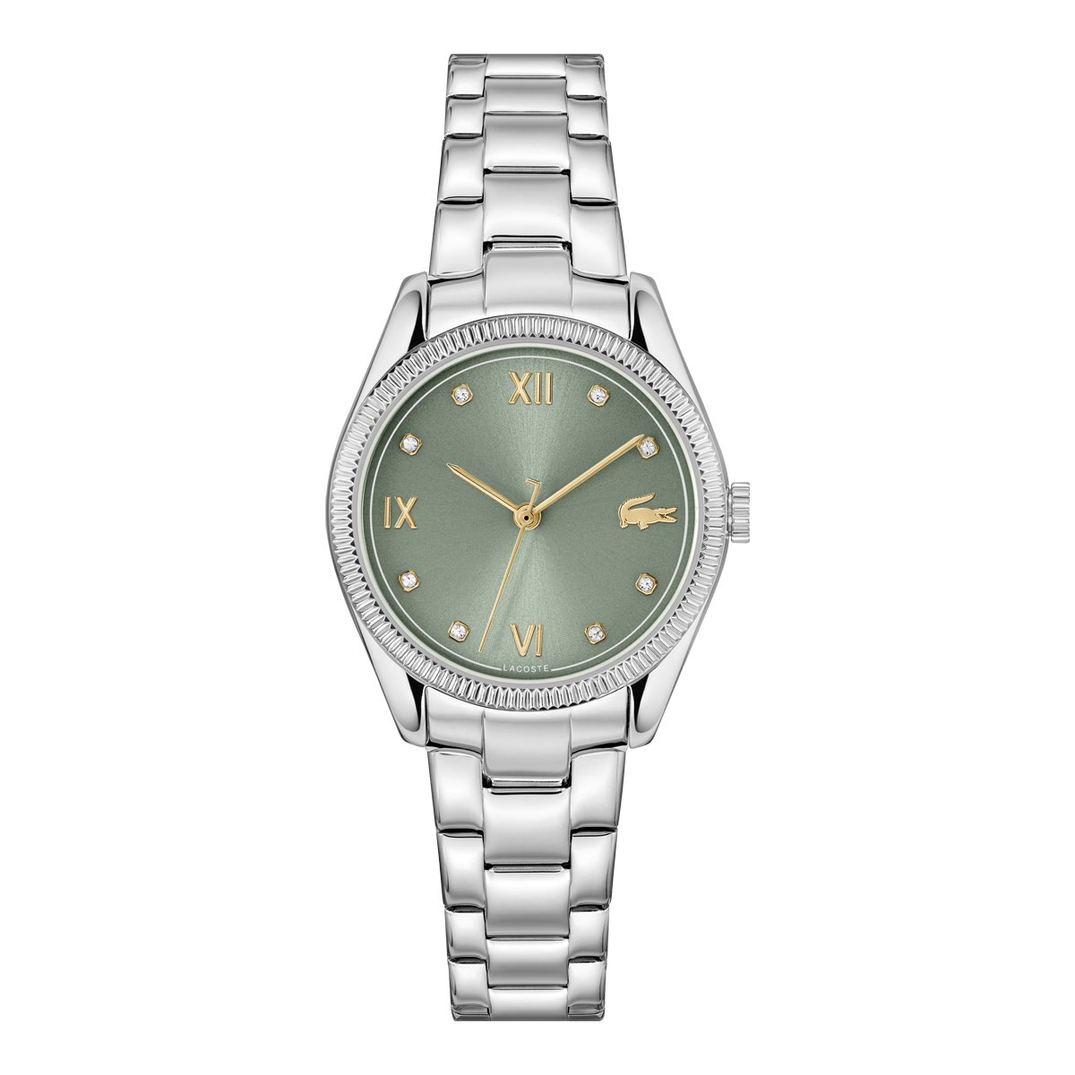 Montre Analogique LACOSTE PARISIENNE argenté vert argenté, LACOSTE