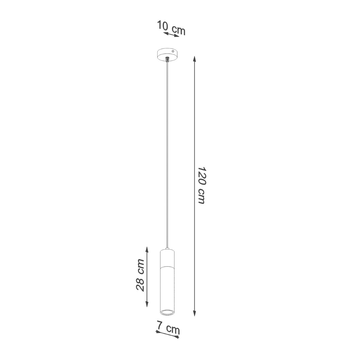 Suspension Béton Gris/Bois Naturel GU10 1 Zane gris, EDEN