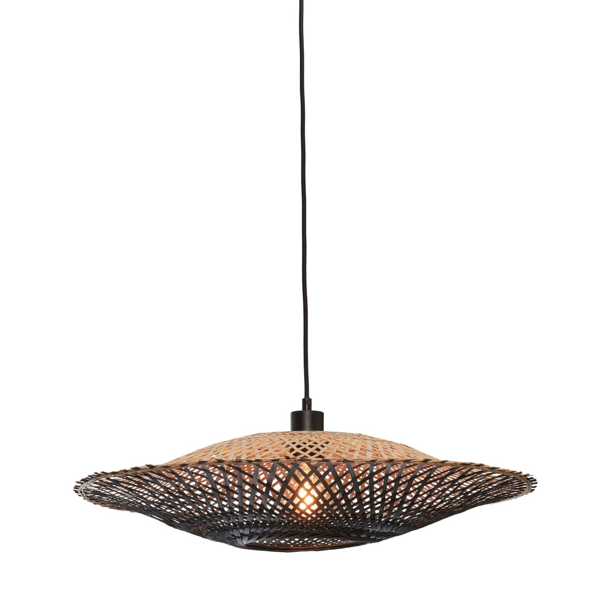 Lampe Suspendue Bambou KALIMANTAN black, D'ARPEJE