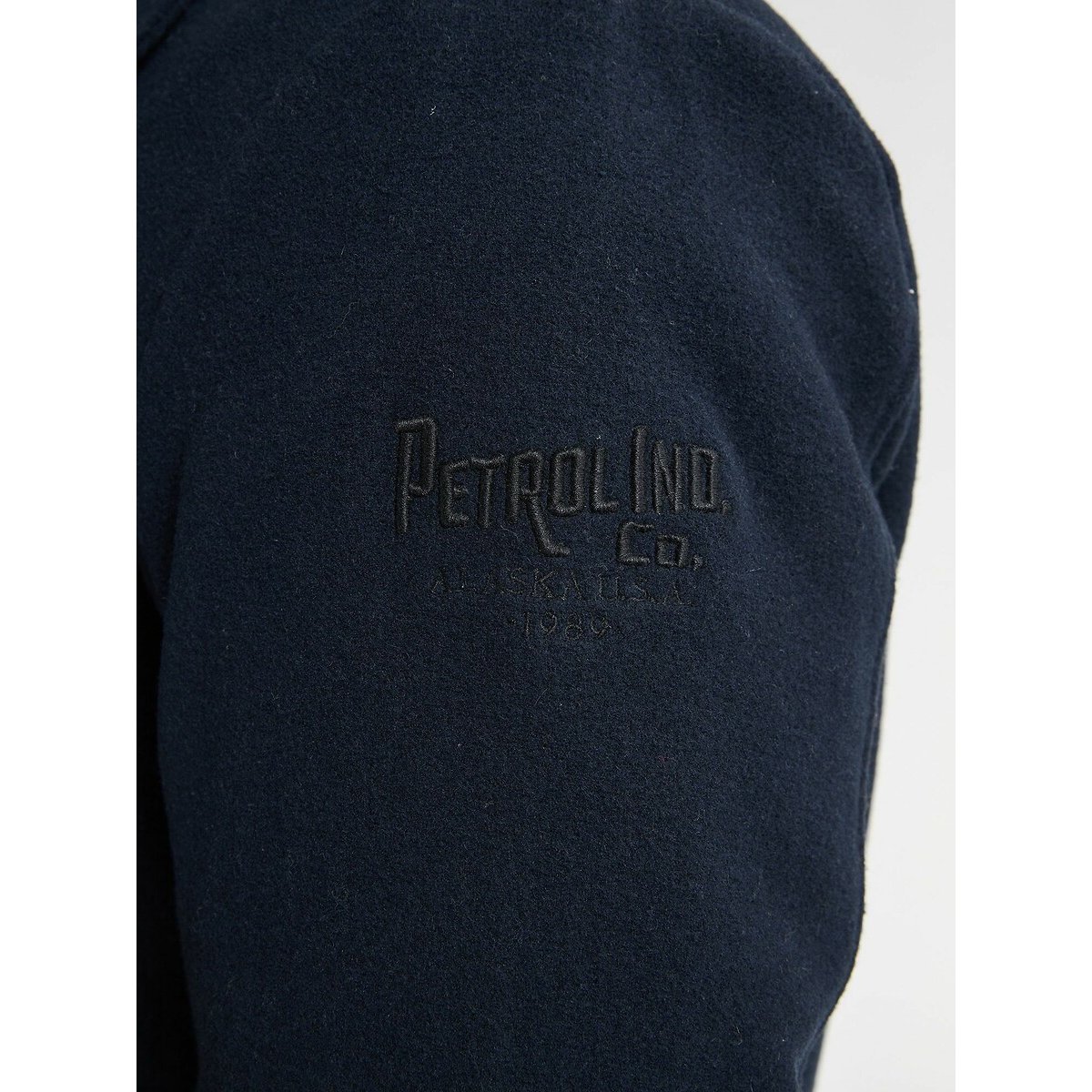 Pea coat with trim navy blue, PETROL INDUSTRIES