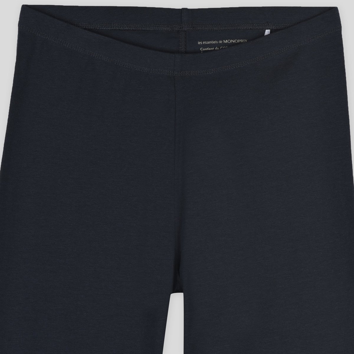 Legging uni contenant du coton BIO GOTS marine, MONOPRIX