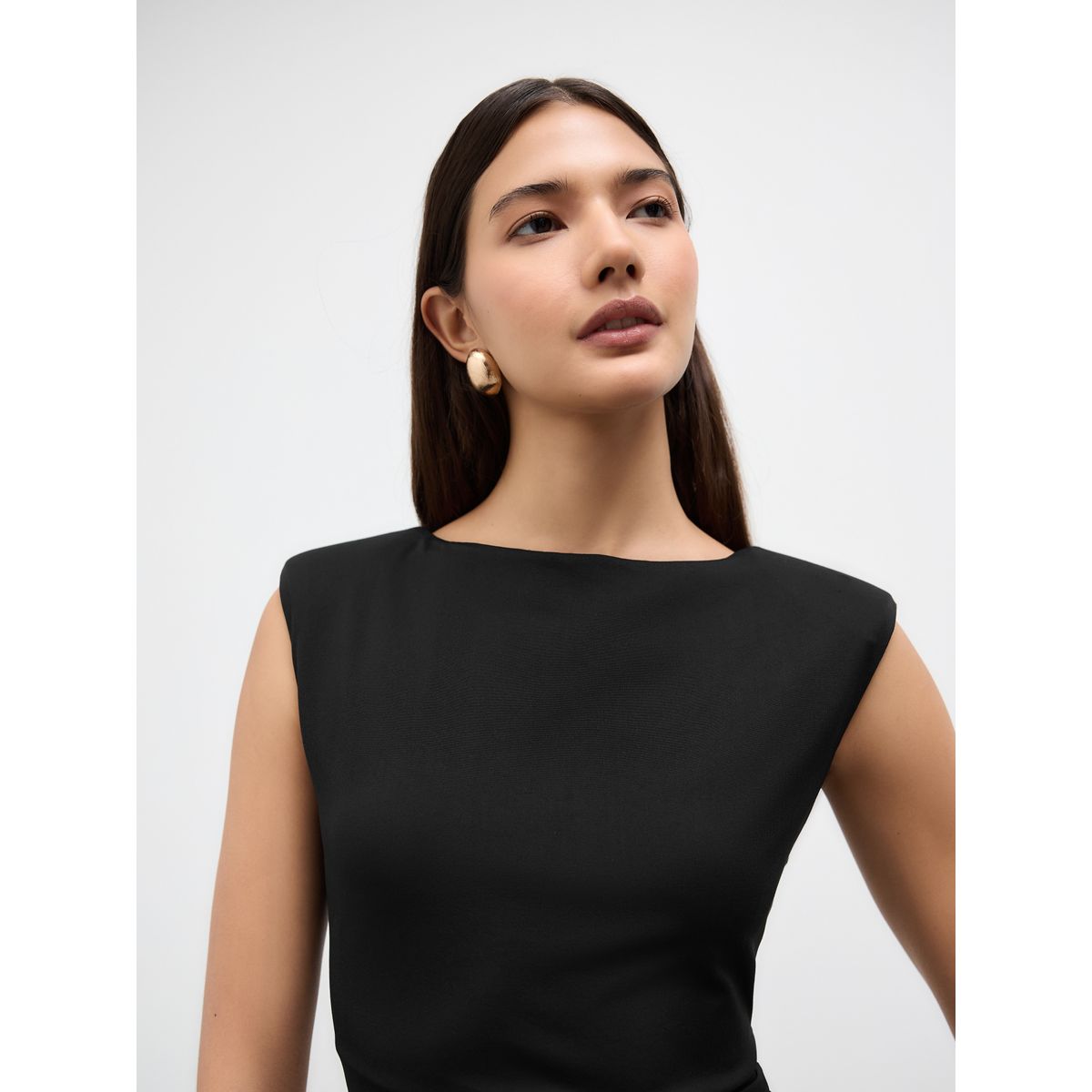 Haut sans manches en polyamide noir, NEXT