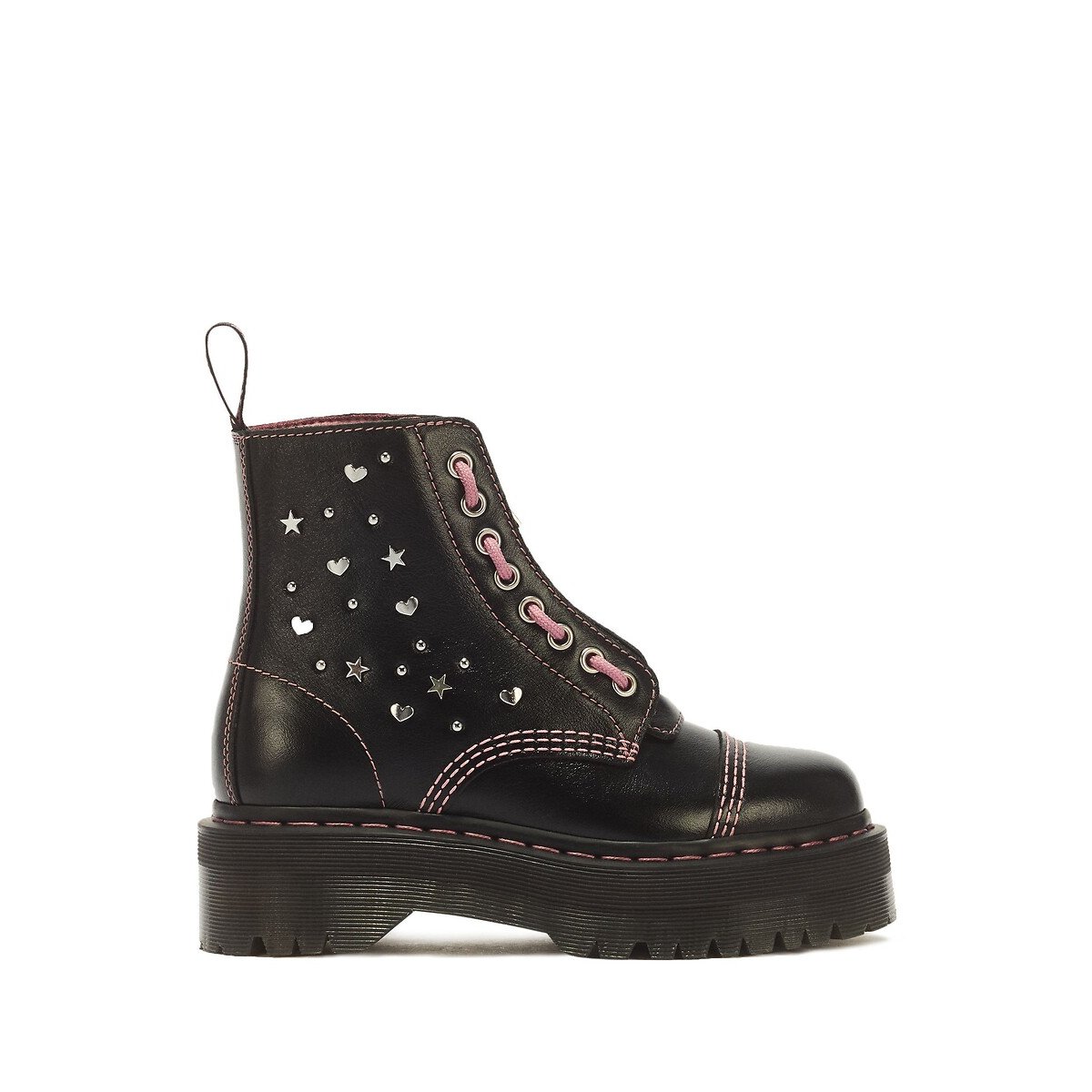 Stivali Sinclair HS in pelle Milled Gloss nero , DR. MARTENS