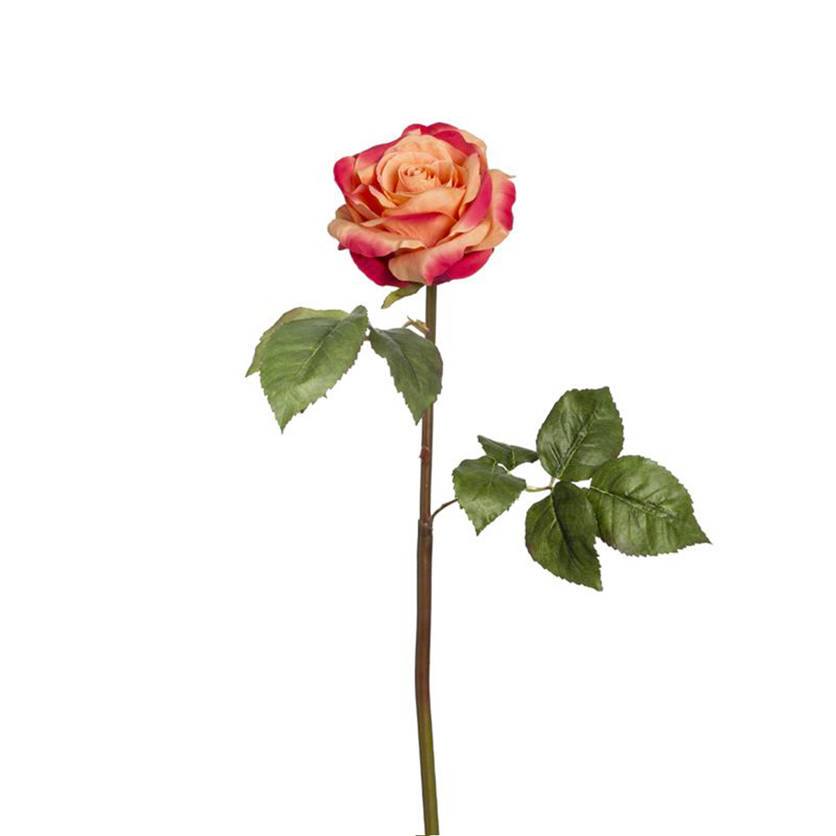 Tige de rose artificielle H57 fuchsia, SIA DECO