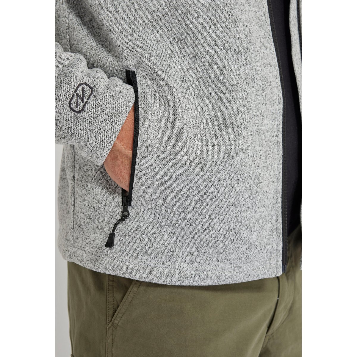 Polaire capuche Thermolactyl gris, DAMART SPORT