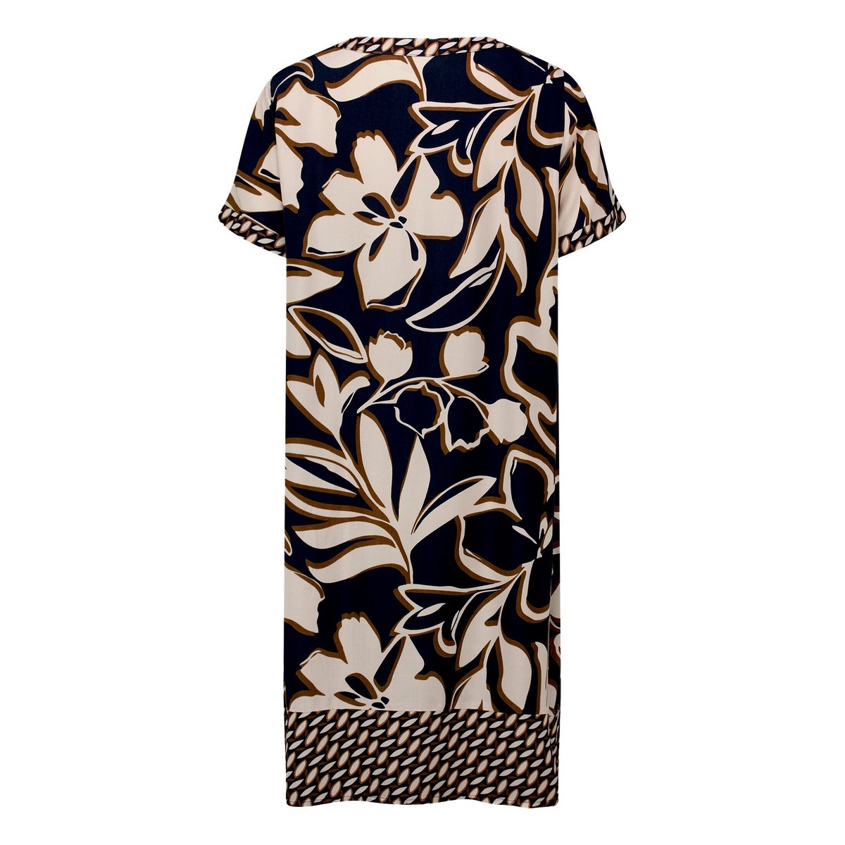 Robe tunique manches courtes dark blue/brown, BETTY BARCLAY