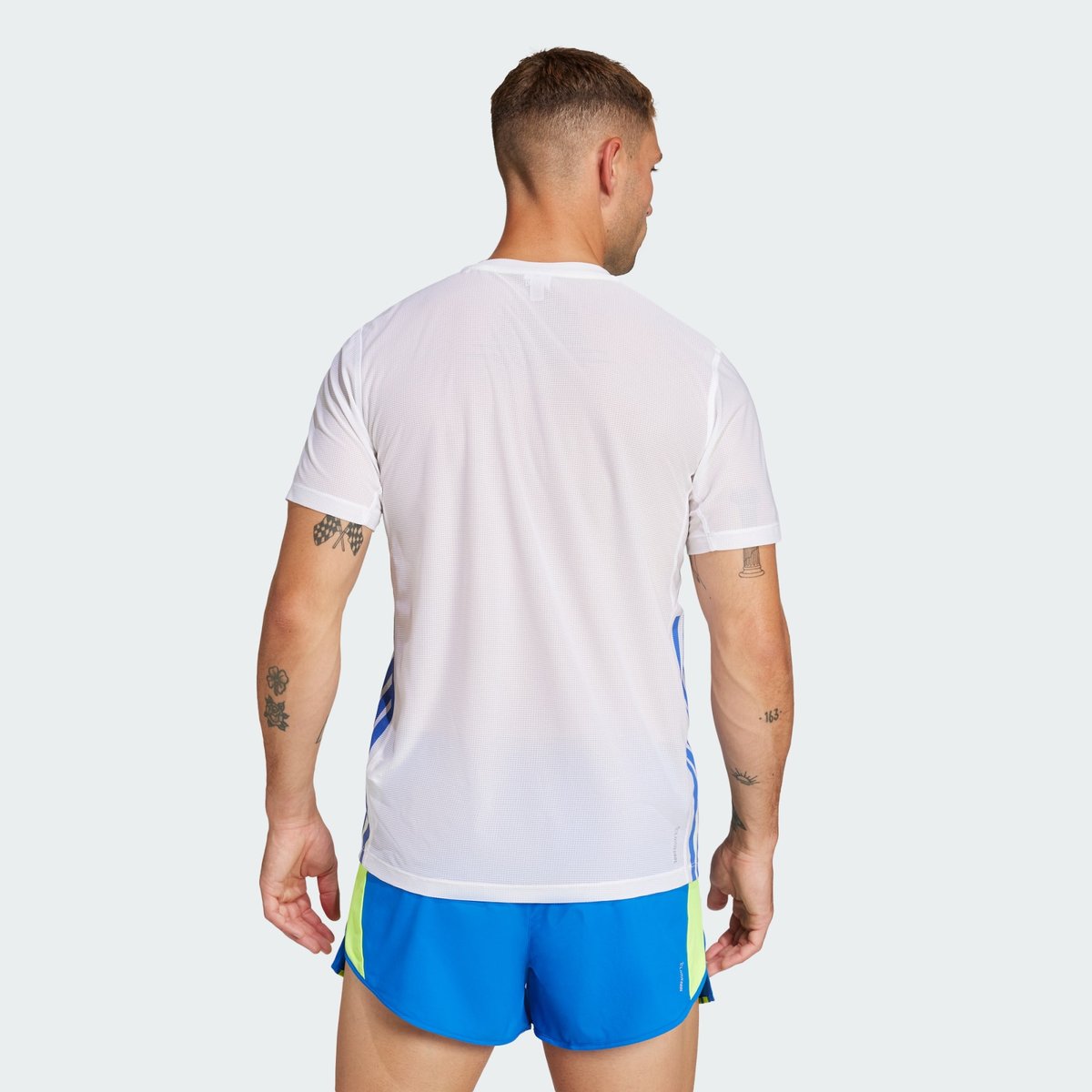 T-shirt de running Adizero Retro white / lucid lemon, adidas Performance