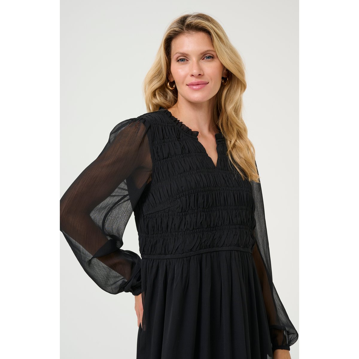 Dress noir black deep, KAFFE