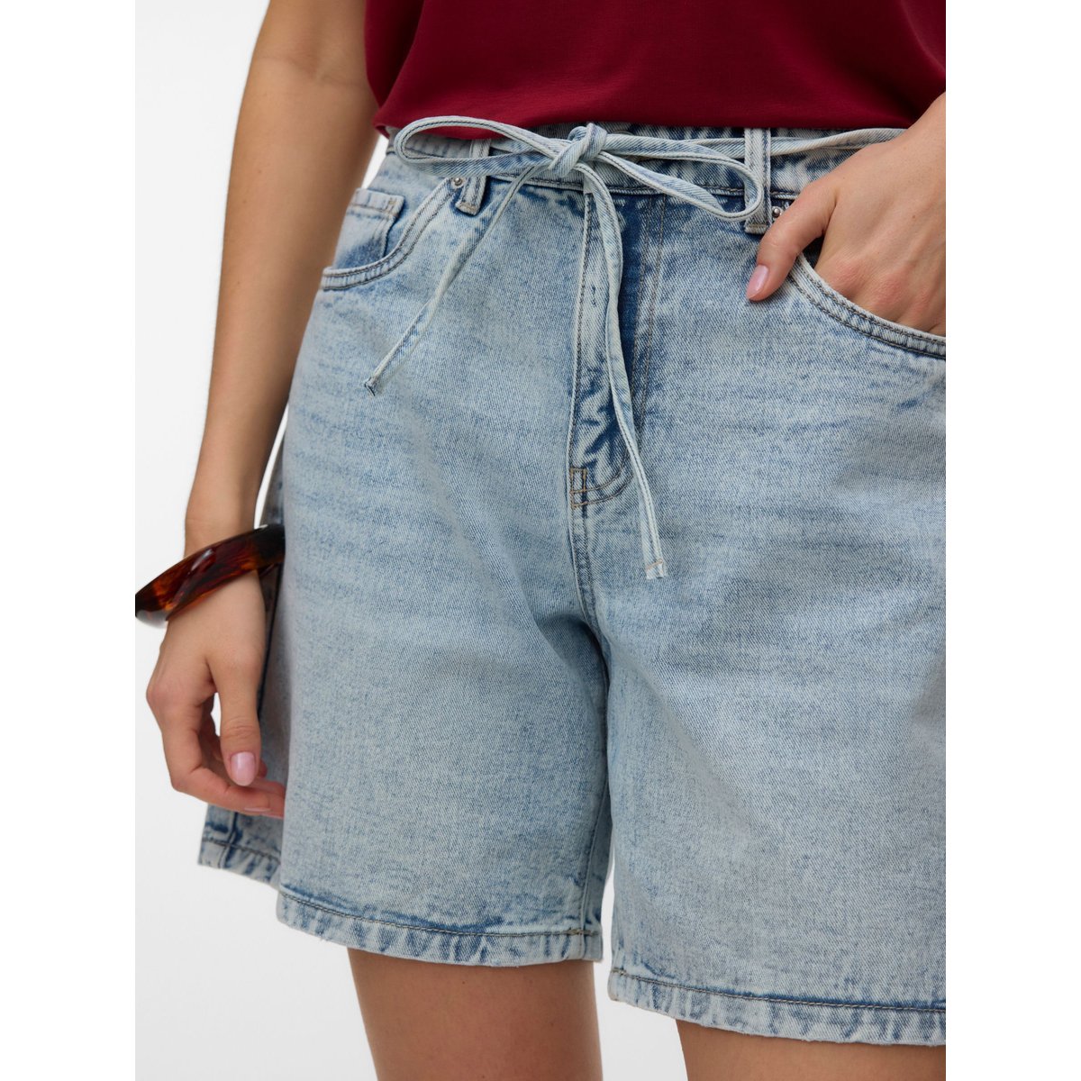 Short En Denim light blue denim 1, VERO MODA