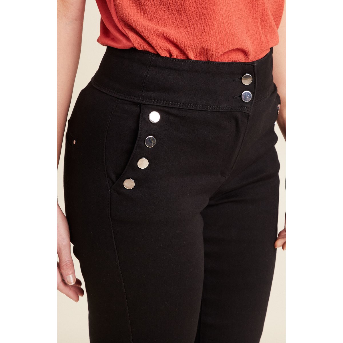 Pantalon bootcut à pont noir, BREAL