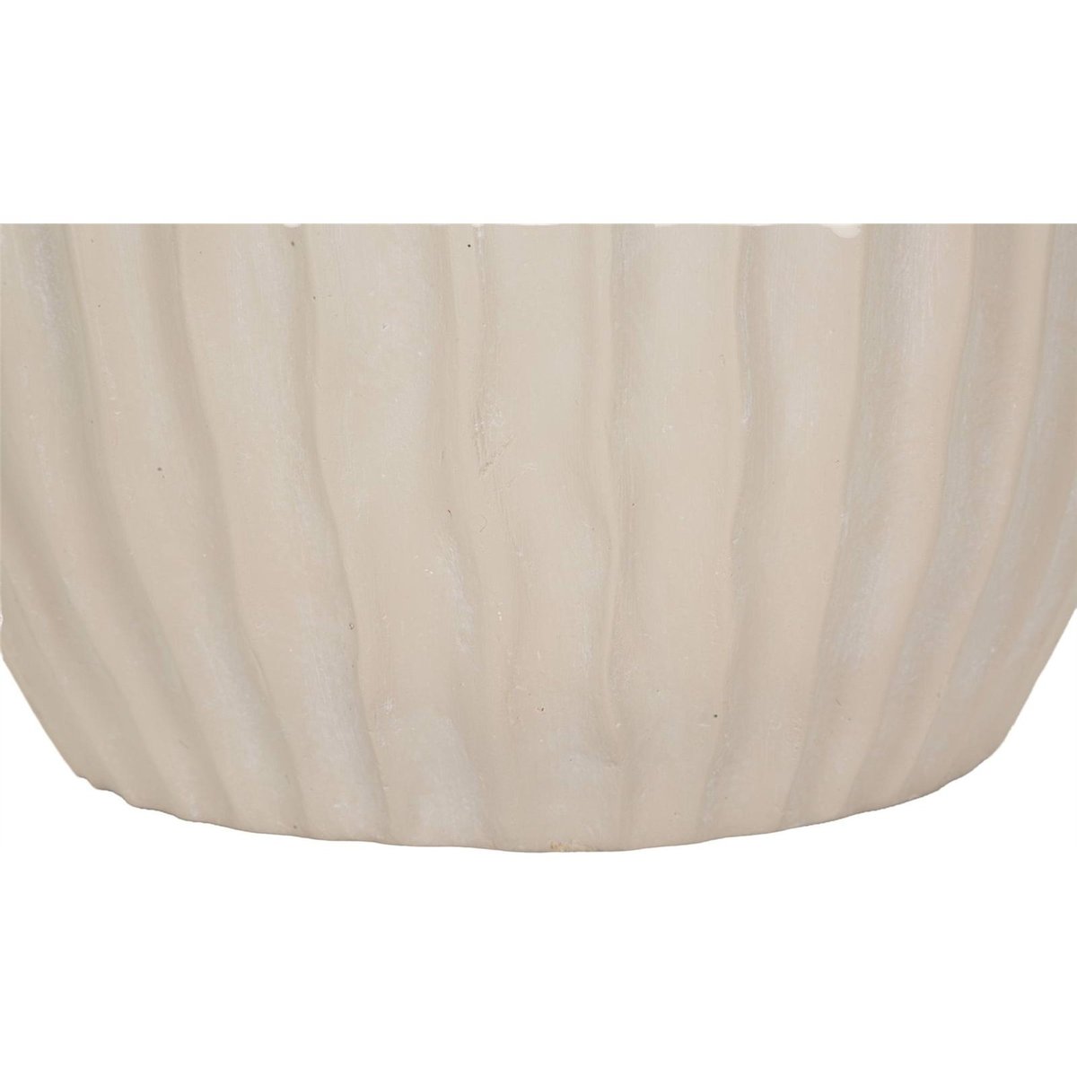 Vase rainuré compact MODERN crème, RECOLLECTION