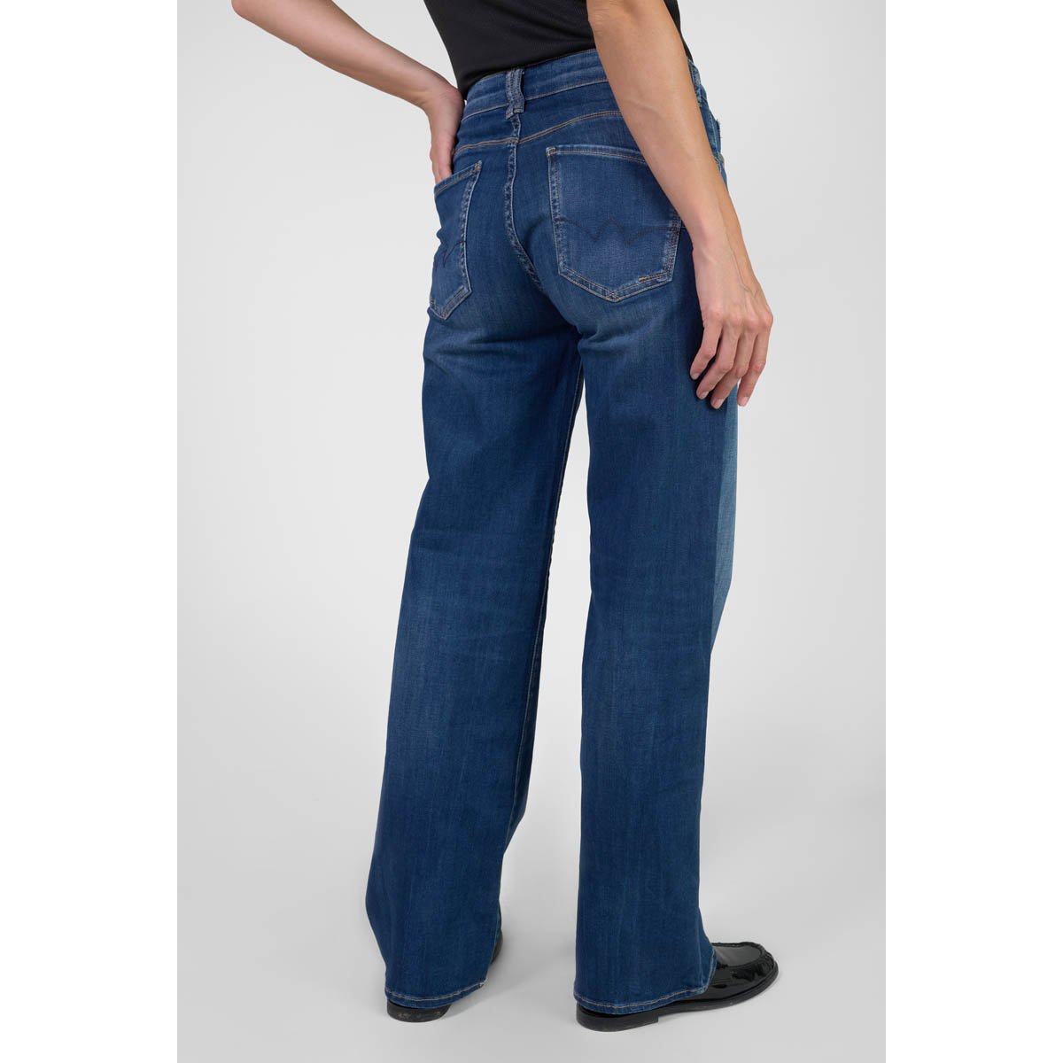 Jeans loose, large pulp wide leg , longueur 34 blue, LE TEMPS DES CERISES