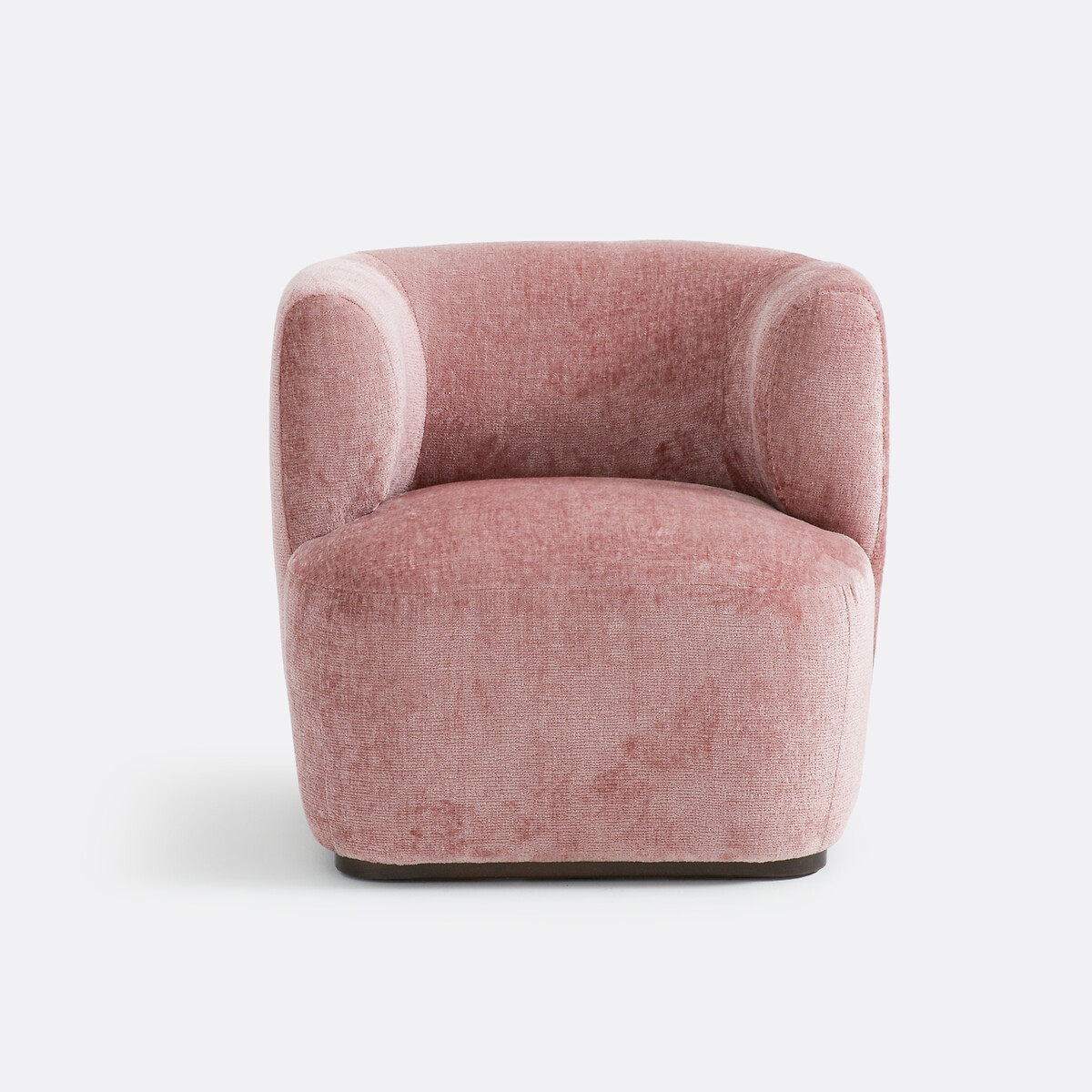 Fauteuil velours, Nidou rose, LA REDOUTE INTERIEURS