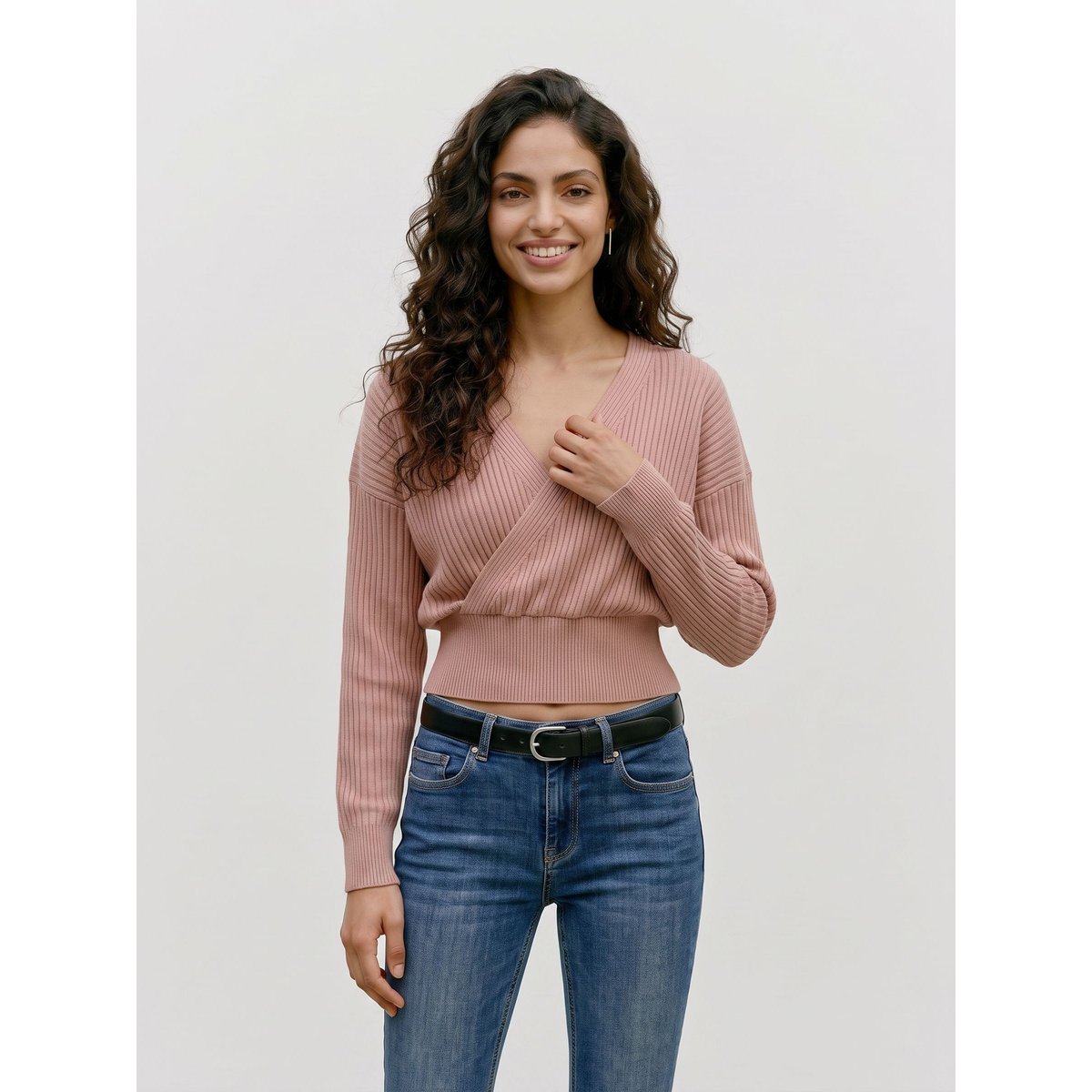 Pull En Maille pale mauve 1, VERO MODA