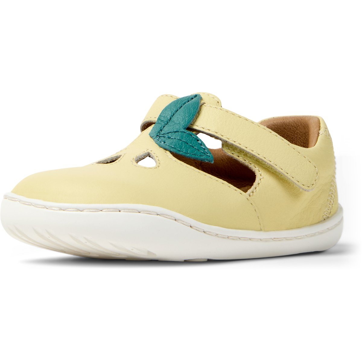 Ballerines Cuir PEU CAMI TWINS jaune pastel, CAMPER