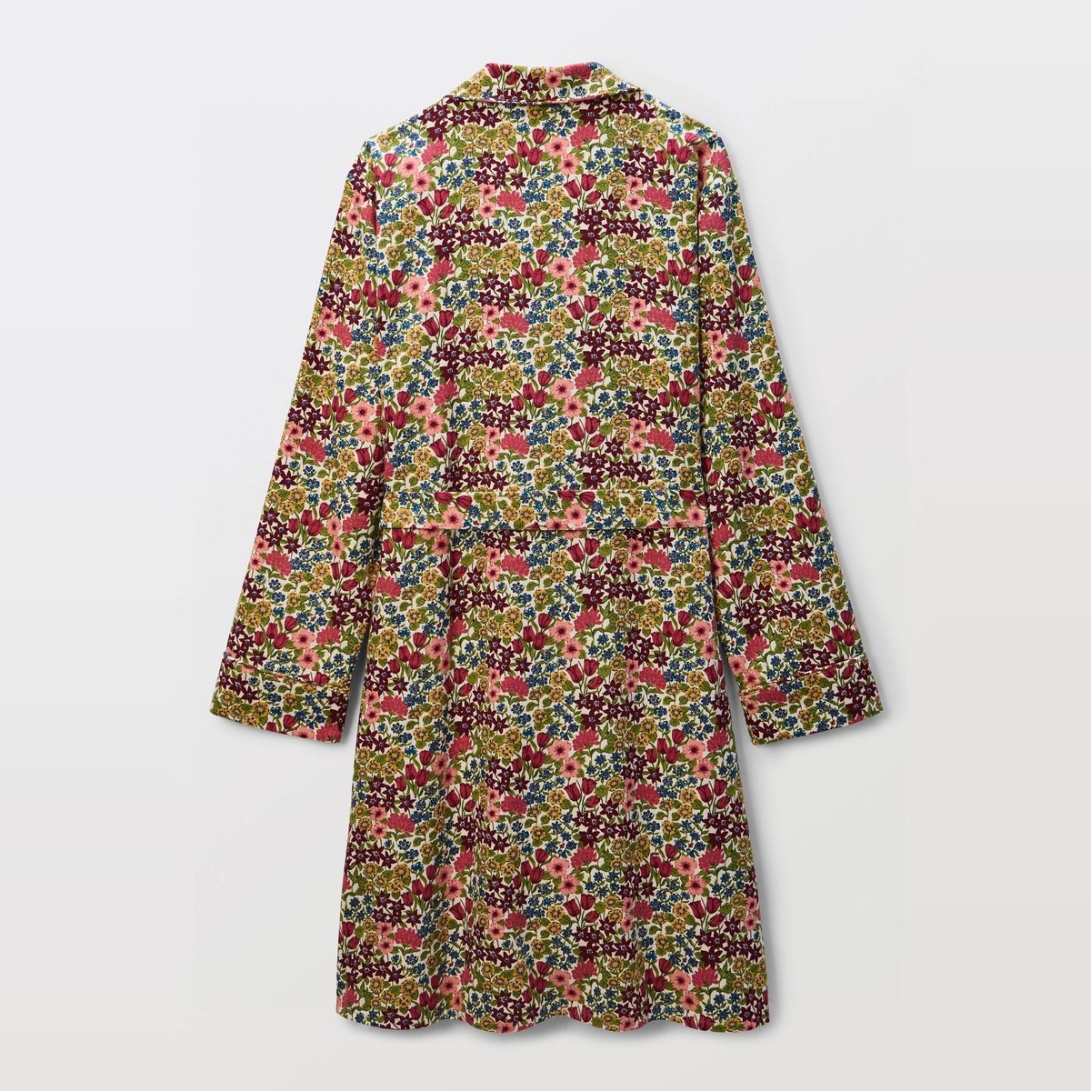 Chemise de nuit imprimée en coton gratté en coton bio GOTS amaretti, MONOPRIX