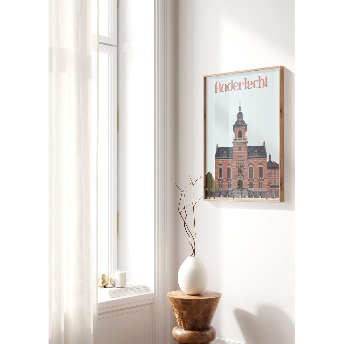 Affiche ville Anderlecht blanc, L'AFFICHERIE