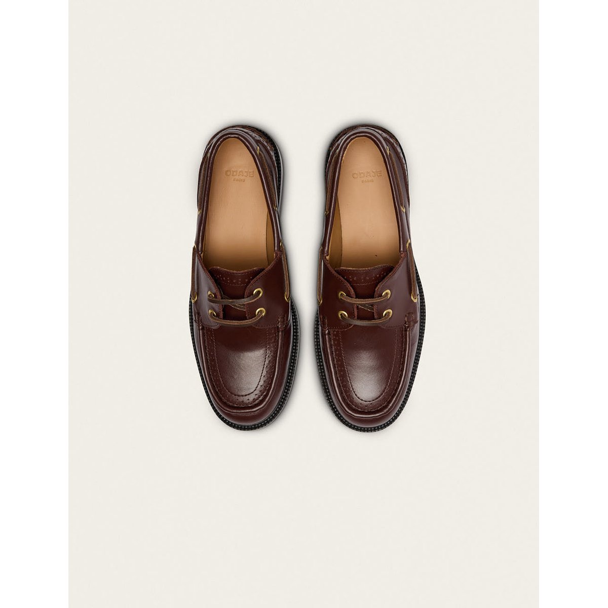 Derbies NIZA cuir marron, ODAJE