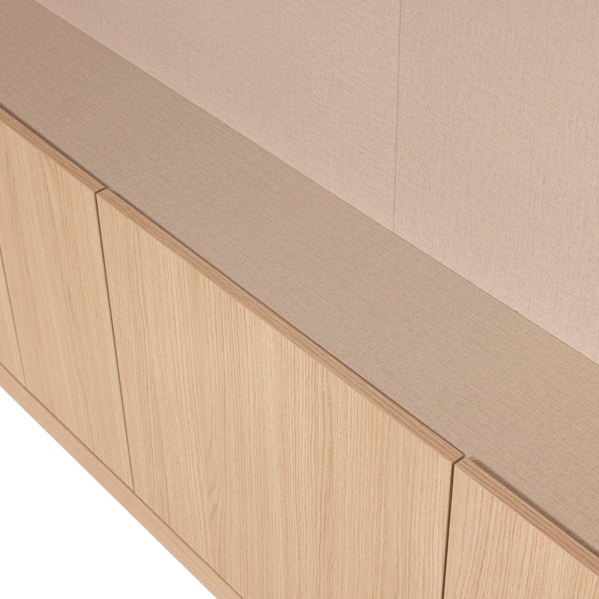 Meuble TV en décor chêne BUILD naturel, WOOOD
