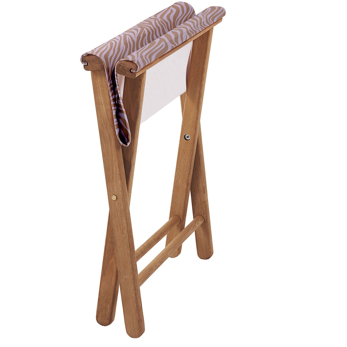 Pliant pêcheur en eucalyptus et toile outdoor, ZABOU lila, VENT DE BOHÈME