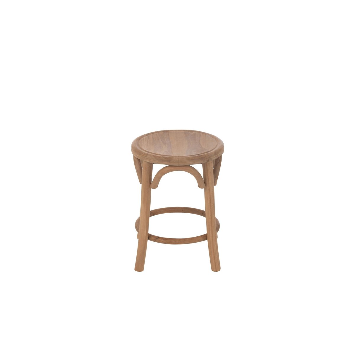 Tabourets rétro en teck naturel (lot de 2) - FRASI bois clair, HELLIN, DEPUIS 1862
