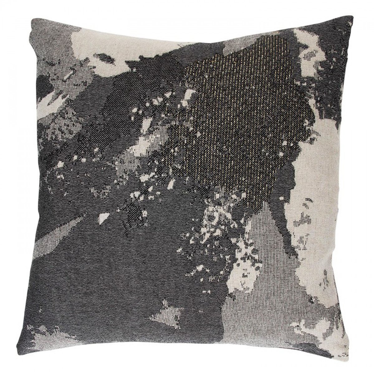 Coussin Floreo 45 x 45 cm taupe/gris/noir/or, AYTM