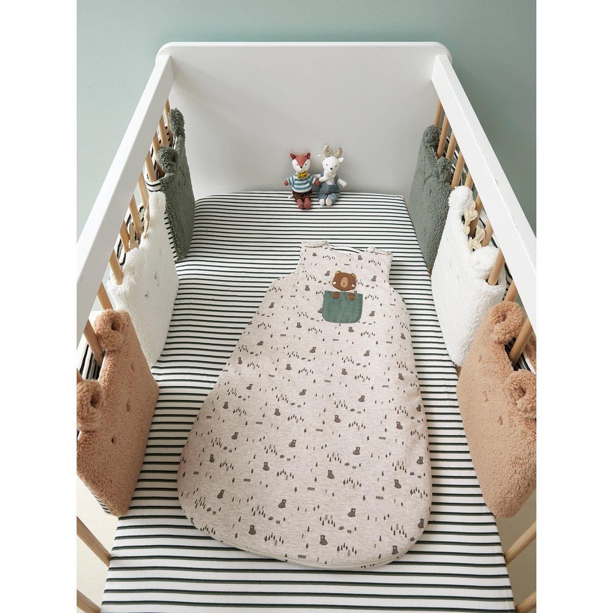 Gigoteuse sans manches GREEN FOREST beige chiné, VERTBAUDET