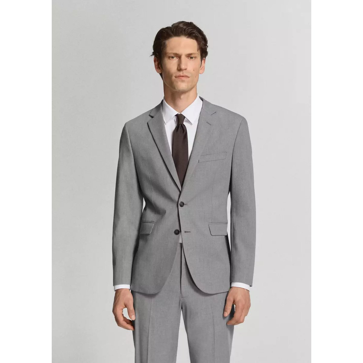 Veste costume París super slim-fit gris, MANGO MAN