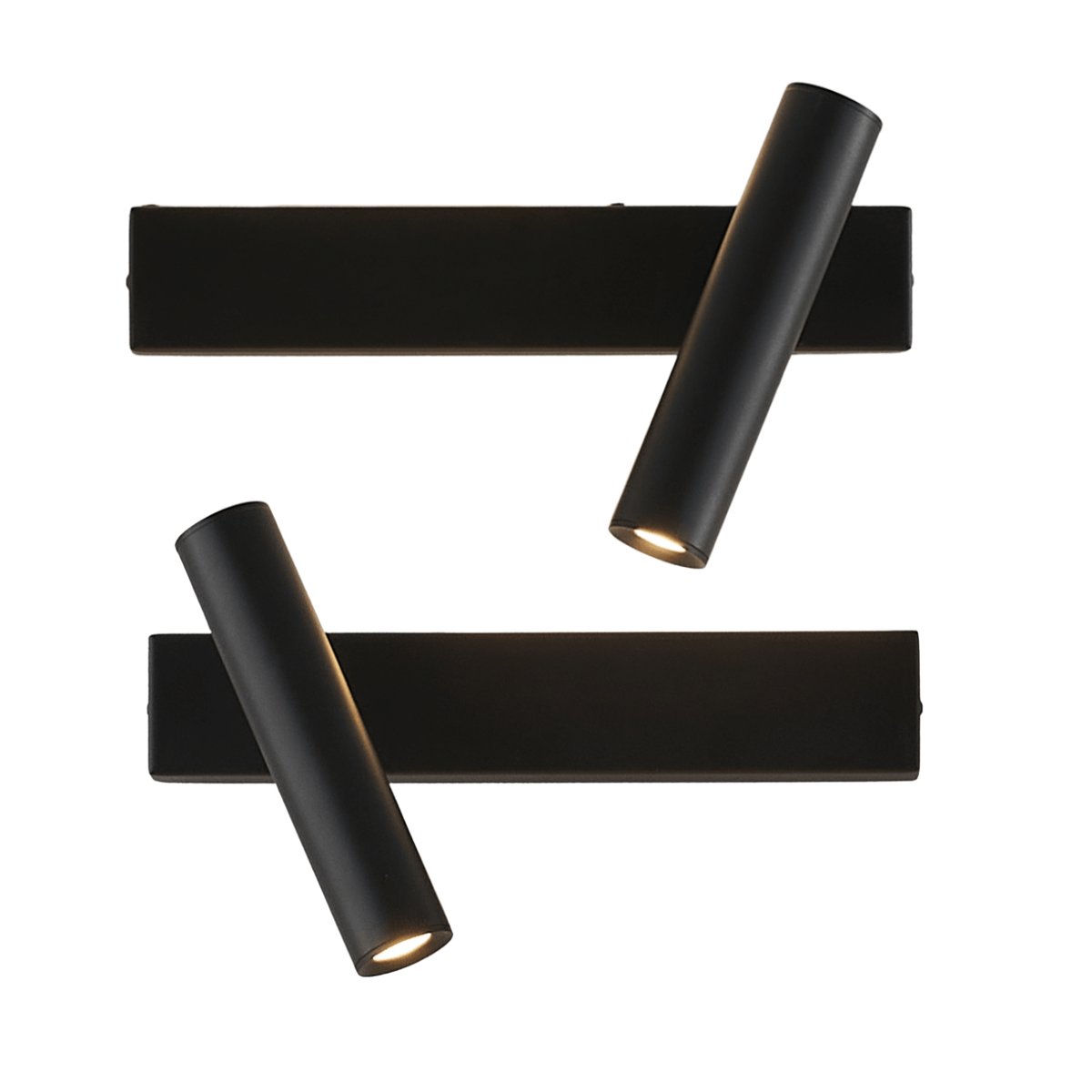 Pack 2 appliques murales chambre - LODVI noir, KOSILUM