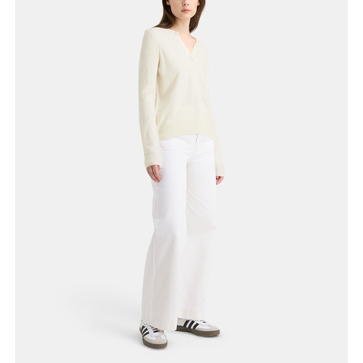 Pull droit flore t écru, GALERIES LAFAYETTE