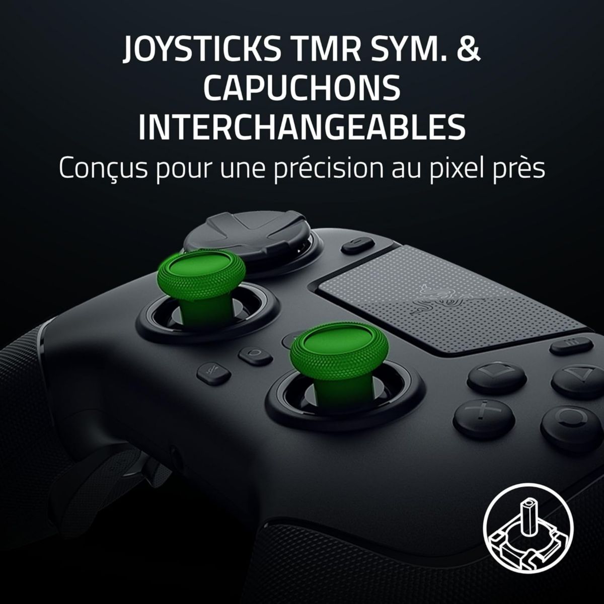 Manette Raiju V3 Pro Noir couleur unique, RAZER