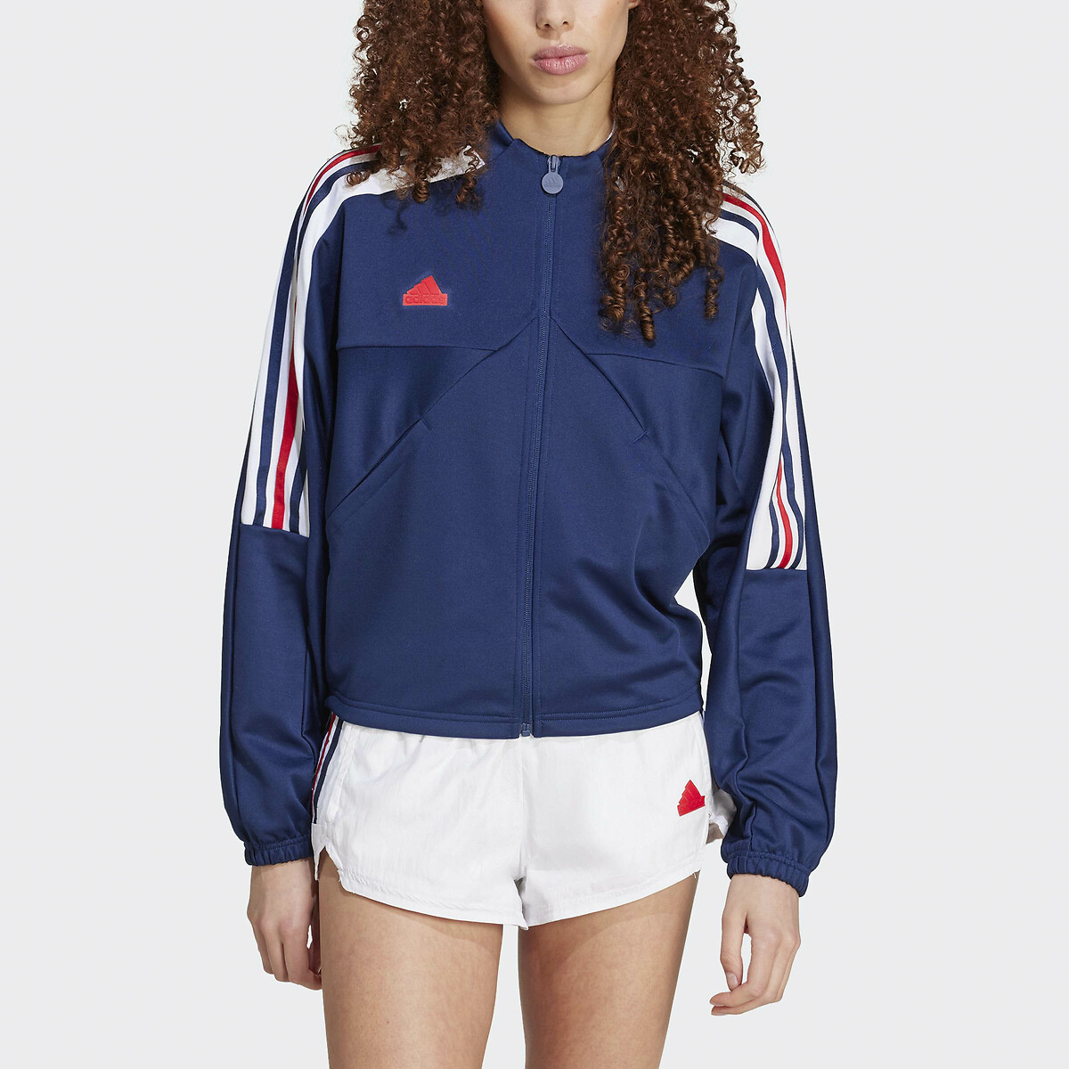 Veste de survêtement zippée TIRO CUT 3 bandes bleu, ADIDAS SPORTSWEAR