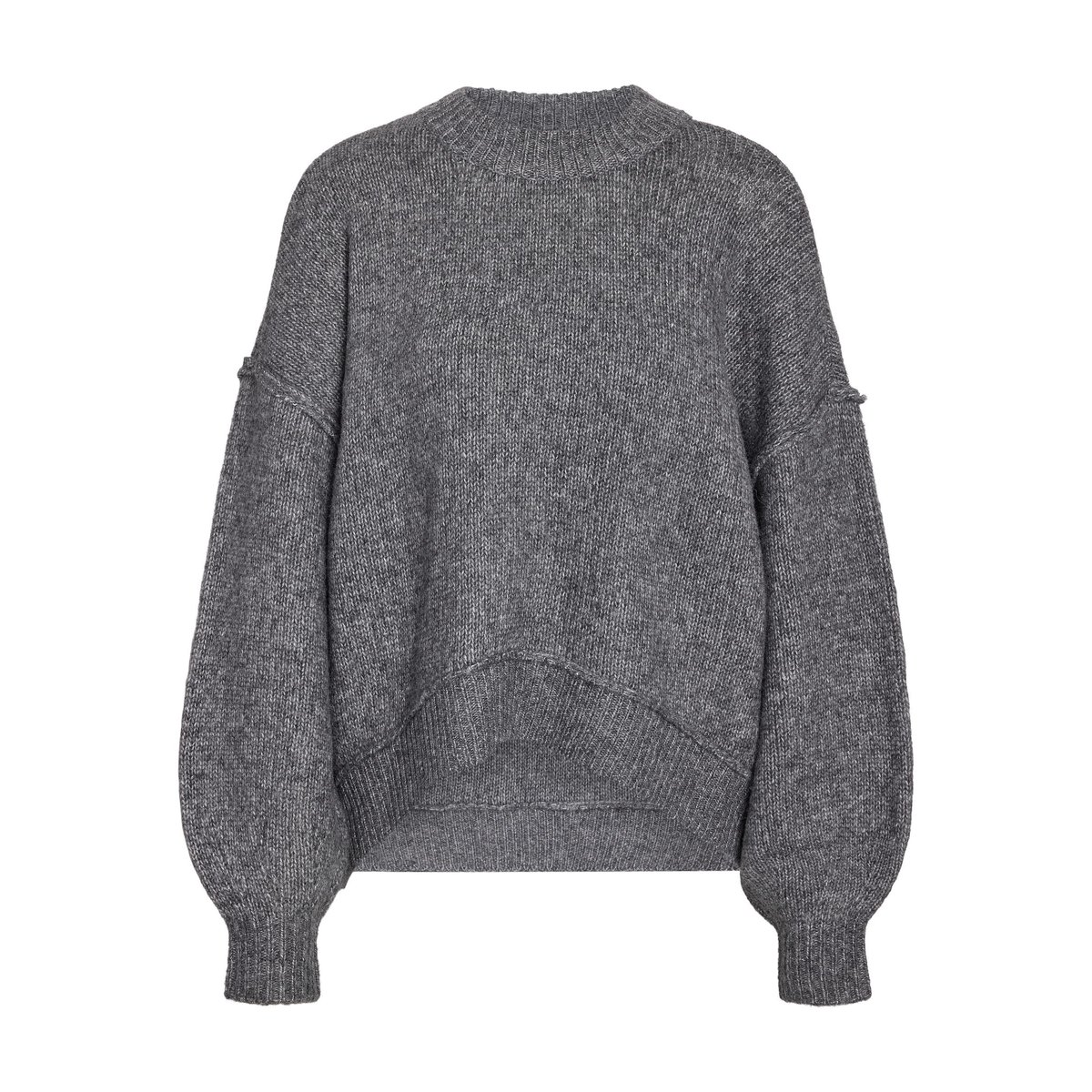 Pull En Maille gris - dark grey melange1, NOISY MAY