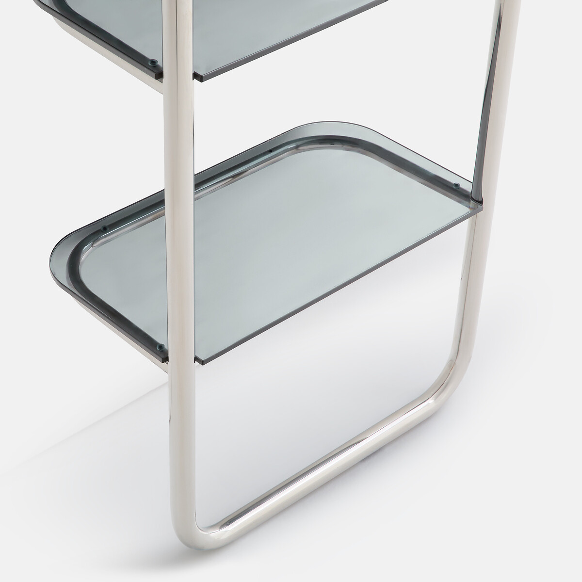 Étagère murale en inox et verre fumé, GIORGIO chrome, LA REDOUTE INTERIEURS