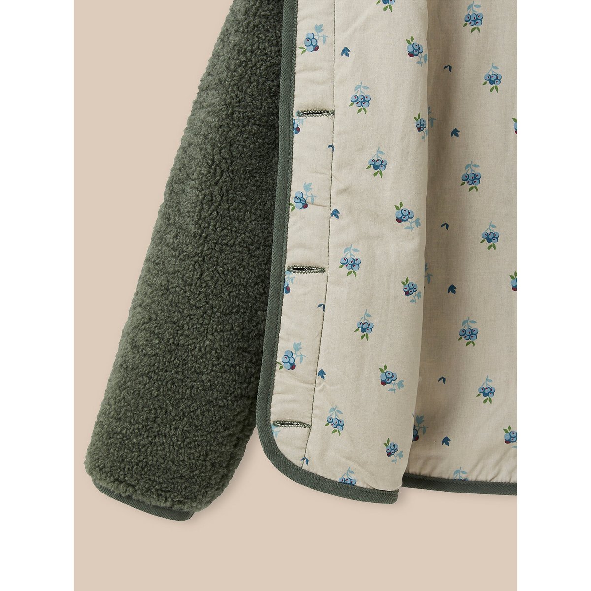 Veste en sherpa vert, CYRILLUS