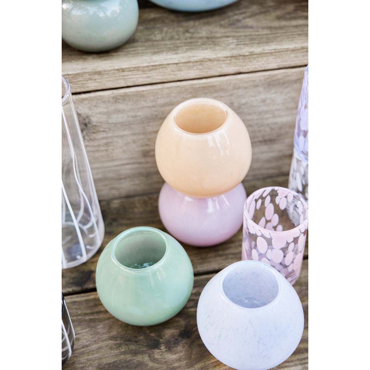 Vase en verre LIVING rouge, OYOY LIVING DESIGN