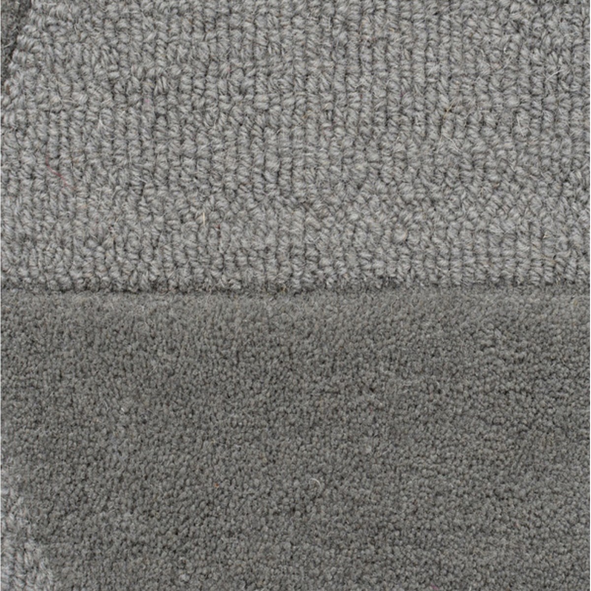 Tapis salon et chambre laine tufté main DIDI gris, NOVATREND