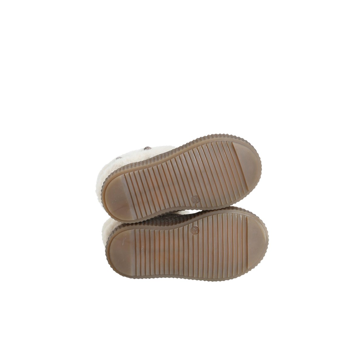 Boots cuir fourrés taupe, VERTBAUDET