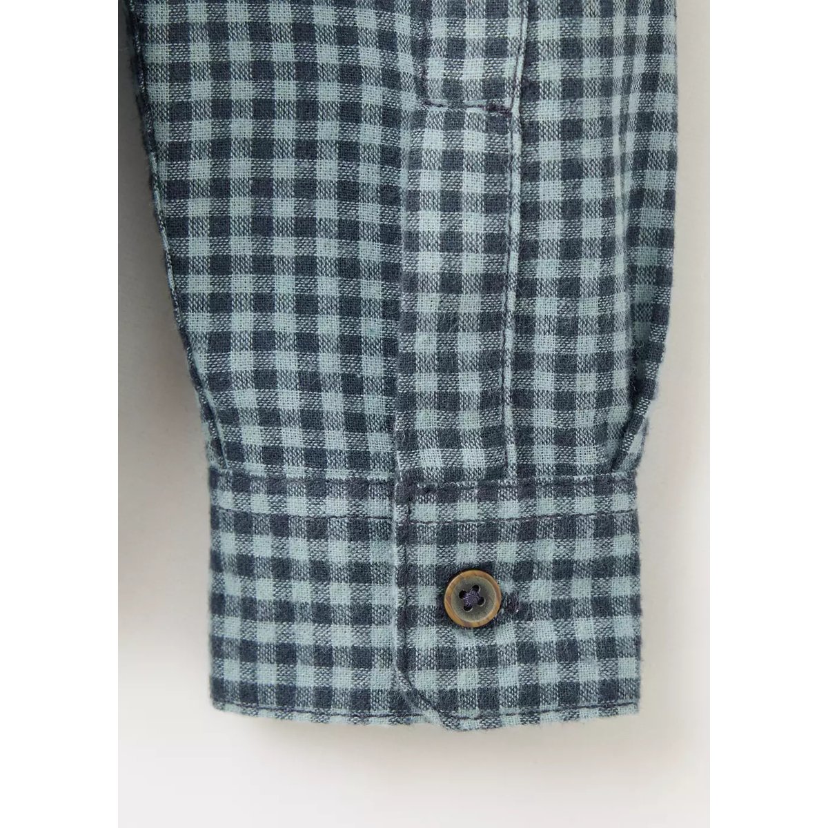 Chemise 100% coton à carreaux vert, MANGO BABY