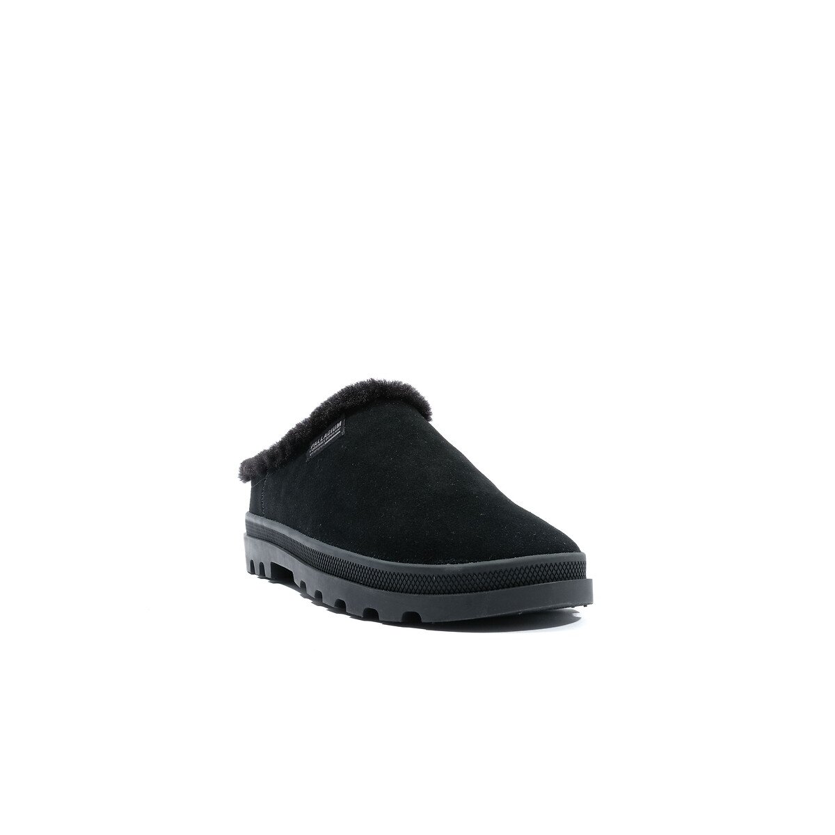 Sabots cuir fourrés Palladune Mule Warm noir, PALLADIUM