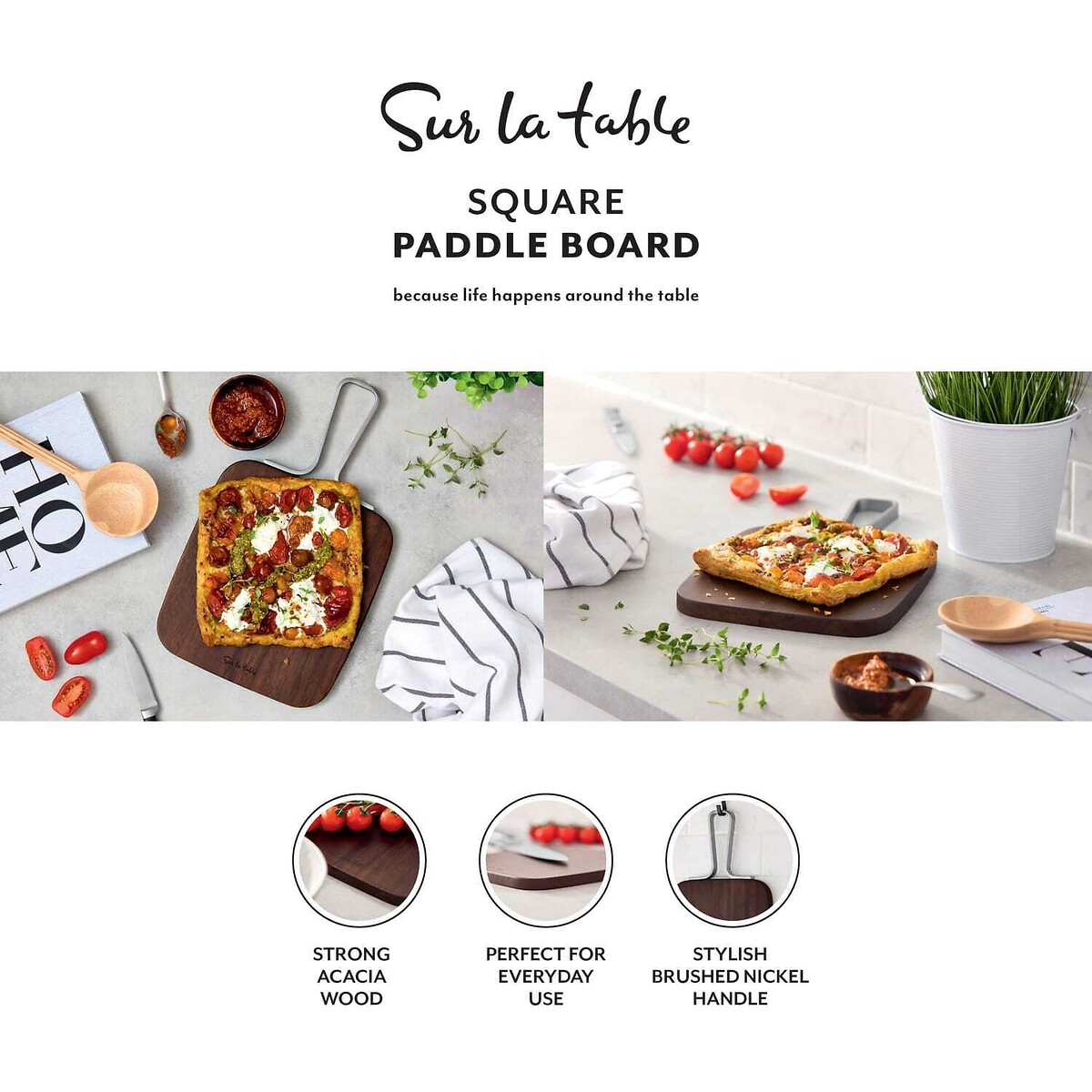 SLT Core Square Paddle Board brown , SUR LA TABLE
