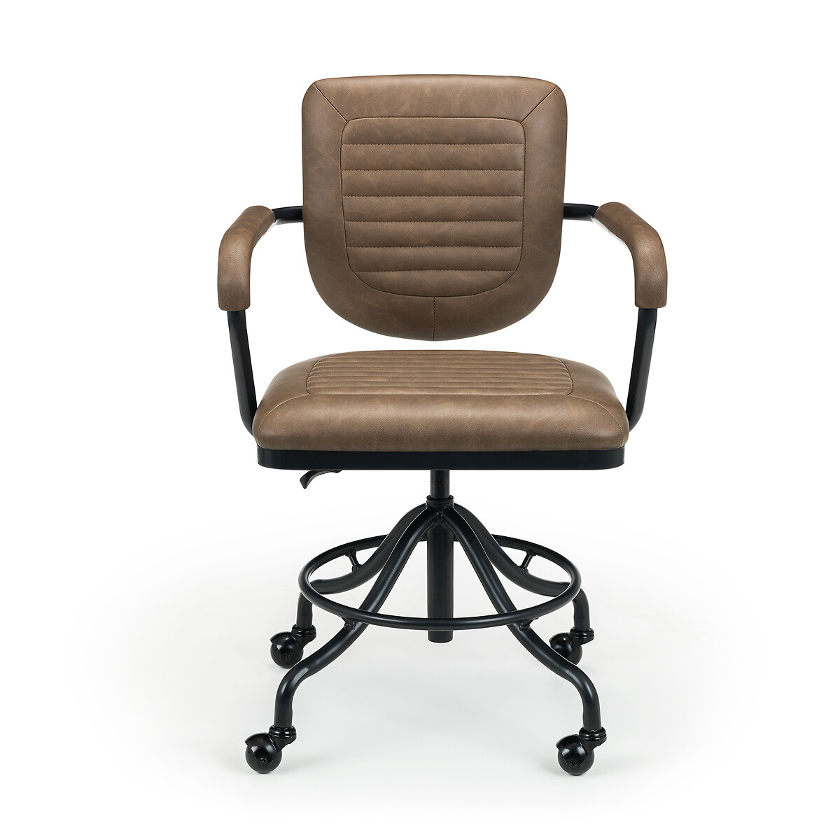 Gendry Leather Office Chair brown/black, SO'HOME