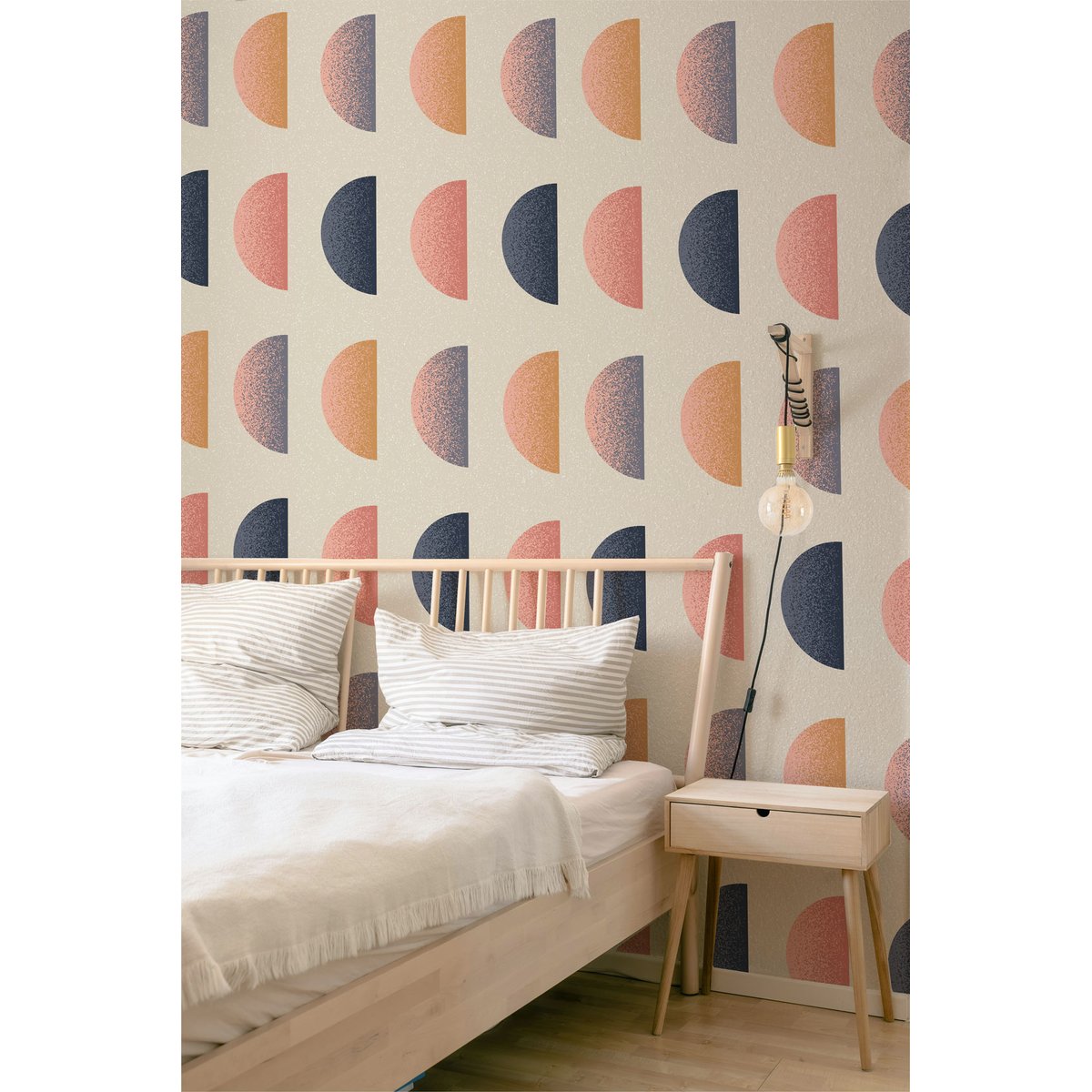 Papier peint panoramique Chromadome, Bleu 150 x 250cm blanc, ACTE DECO