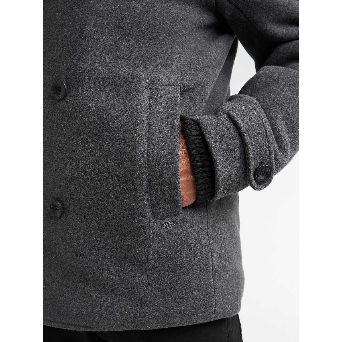 Caban avec parmenture gris, PETROL INDUSTRIES